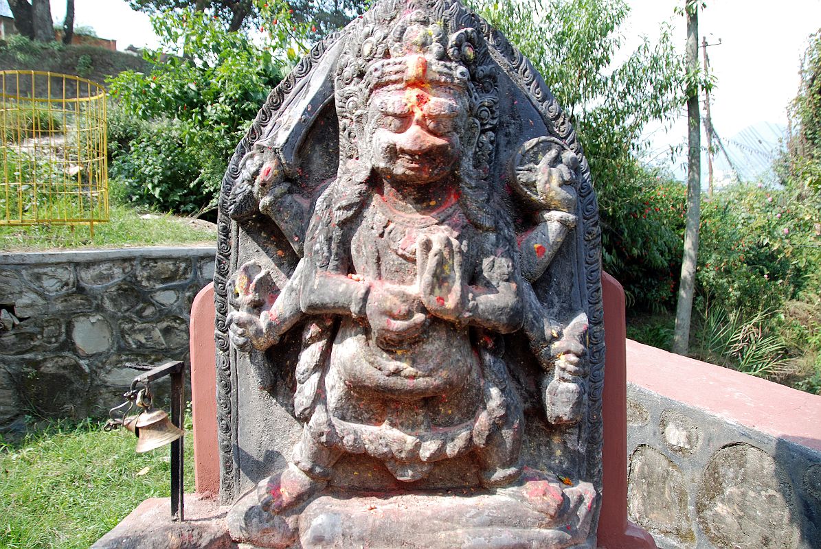 30 Kathmandu Gokarna Mahadev Temple Bhairav Statue 